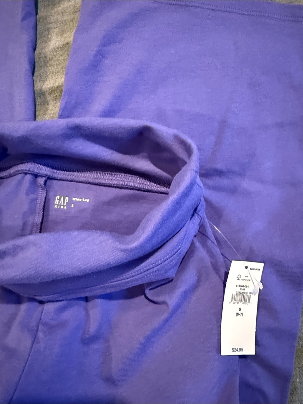 GAP Lavender Fold-Over Waist Leggings - Picture 2 of 3